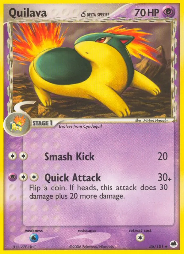 Quilava δ full card art