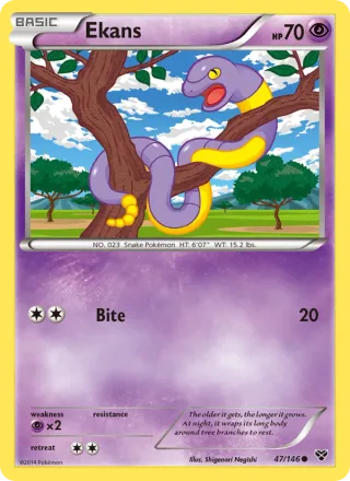 Ekans #47 · XY Pokémon card