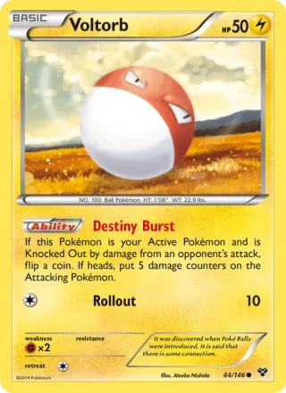 Voltorb #44 · XY Pokémon card