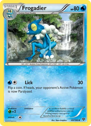 Frogadier #40 · XY Pokémon card
