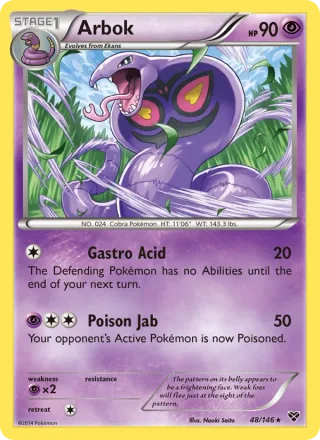 Arbok #48 · XY Pokémon card