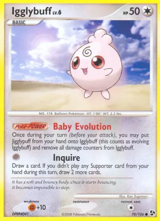 Igglybuff #70 · Great Encounters Pokémon card