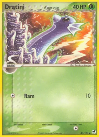 Dratini δ #46 · Dragon Frontiers Pokémon card