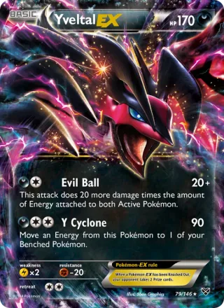 Yveltal EX #79 · XY Pokémon card