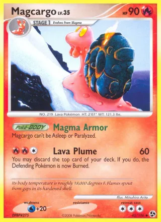 Magcargo #45 · Great Encounters Pokémon card