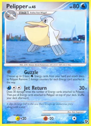 Pelipper #48 · Great Encounters Pokémon card