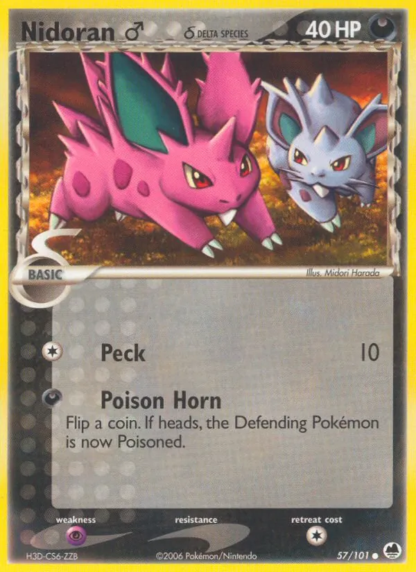 Nidoran♂ δ full card art