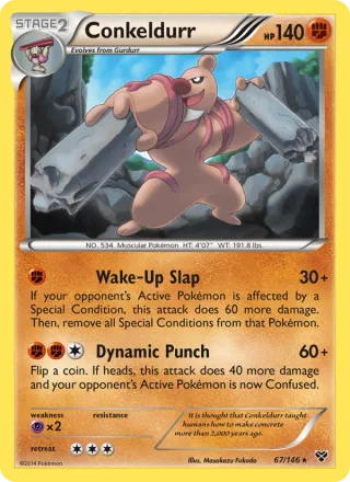 Conkeldurr #67 · XY Pokémon card