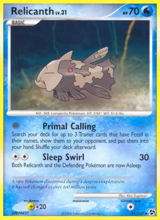 Relicanth #51 · Great Encounters Pokémon card