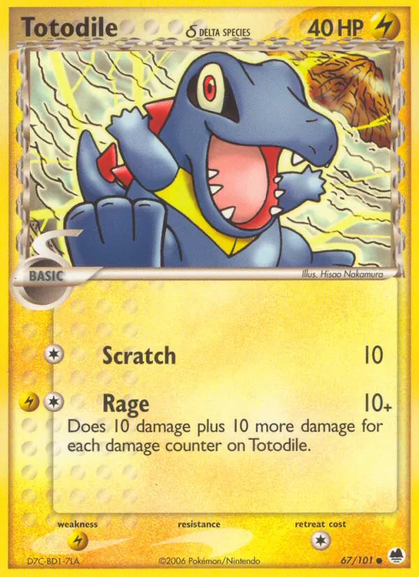 Totodile δ full card art