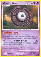 Unown H · Great Encounters Pokémon card