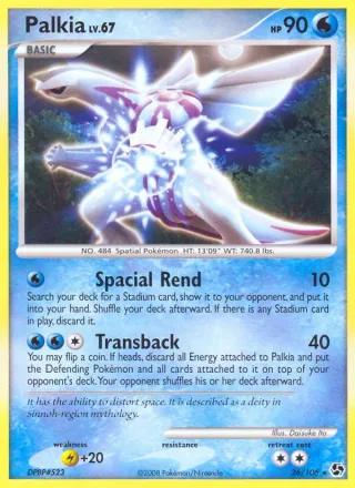Palkia #26 · Great Encounters Pokémon card