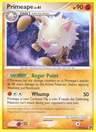Primeape #27 · Great Encounters Pokémon card
