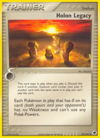 Holon Legacy #74 · Dragon Frontiers Pokémon card