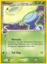 Wooper δ · Dragon Frontiers Pokémon card