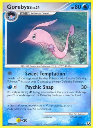 Gorebyss #38 · Great Encounters Pokémon card
