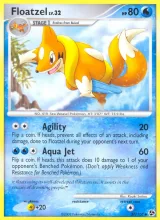 Floatzel · Great Encounters Pokémon card
