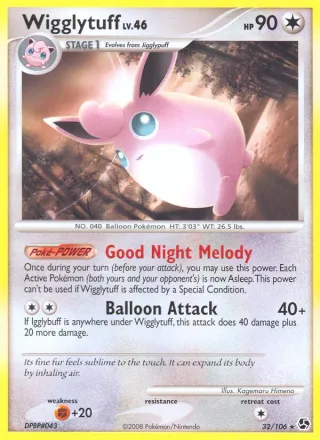 Wigglytuff #32 · Great Encounters Pokémon card