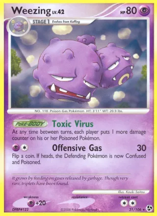 Weezing #31 · Great Encounters Pokémon card