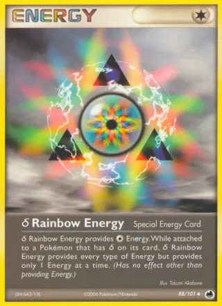 δ Rainbow Energy #88 · Dragon Frontiers Pokémon card
