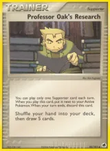 Professor Oak's Research · Dragon Frontiers Pokémon card