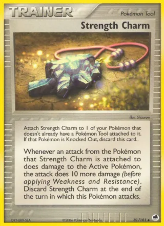 Strength Charm #81 · Dragon Frontiers Pokémon card