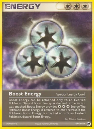 Boost Energy #87 · Dragon Frontiers Pokémon card