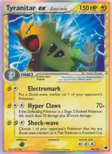 Tyranitar ex δ · Dragon Frontiers Pokémon card