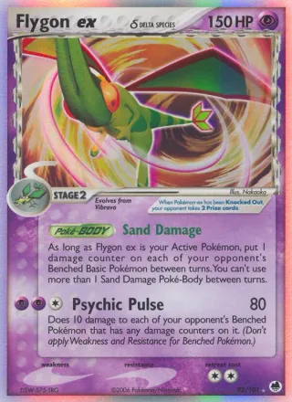 Flygon ex δ #92 · Dragon Frontiers Pokémon card