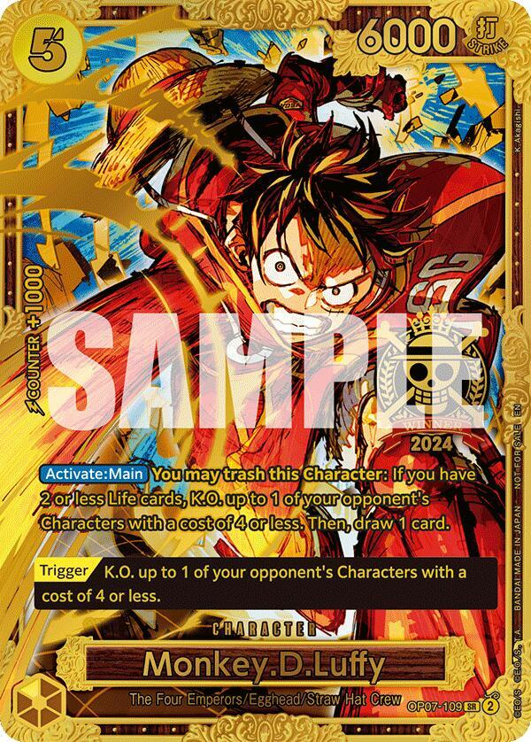 Monkey.D.Luffy (Championship 2024 World Final 1st Place) full card art