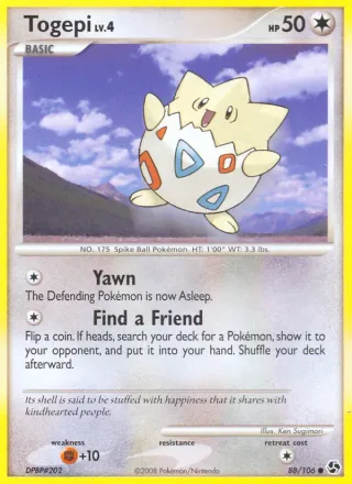 Togepi #88 · Great Encounters Pokémon card