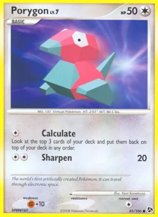 Porygon #81 · Great Encounters Pokémon card