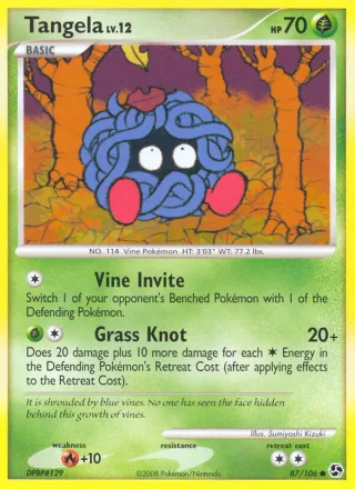 Tangela #87 · Great Encounters Pokémon card