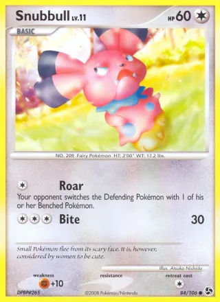 Snubbull #84 · Great Encounters Pokémon card