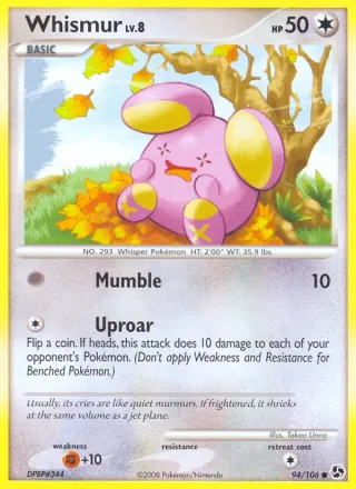Whismur #94 · Great Encounters Pokémon card