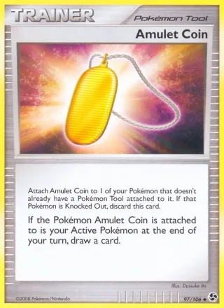 Amulet Coin #97 · Great Encounters Pokémon card