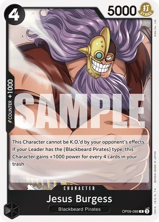 Jesus Burgess #OP09-086 · Emperors in the New World One Piece card