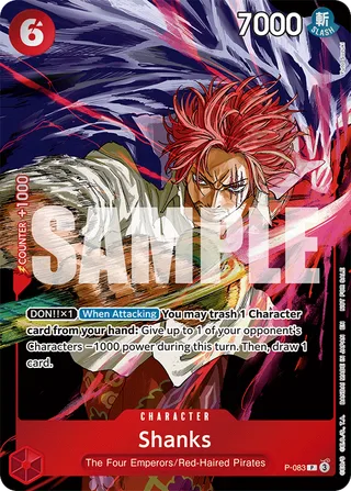 Shanks (Event Pack Vol. 6) #P-083-event-pack-vol-6 · One Piece Promotion Cards One Piece card