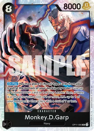 Monkey.D.Garp #OP11-095 · A Fist of Divine Speed One Piece card