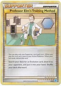 Professor Elm's Training Method #25 · HS trainer Kit (Gyarados) Pokémon card