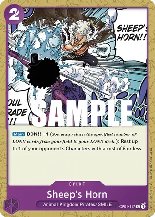 Sheep's Horn #OP01-117 · Romance Dawn One Piece card