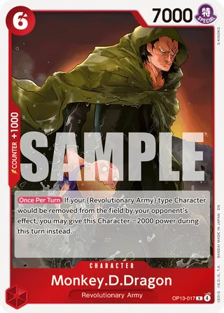 Monkey.D.Dragon #OP13-017 · ST-35: Starter Deck 35 RED/BLACK Sabo One Piece card