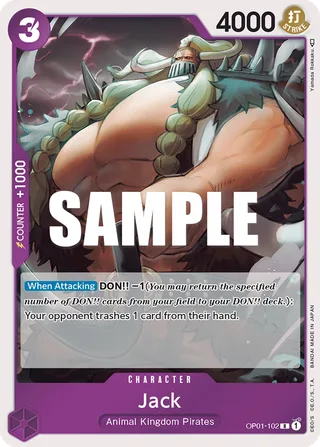 Jack #OP01-102 · Romance Dawn One Piece card