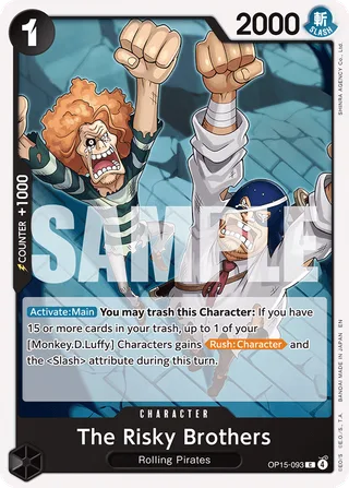 The Risky Brothers #OP15-093 · Adventure on Kami's Island One Piece card