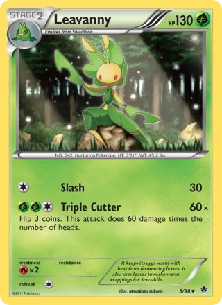 Leavanny #8 · Emerging Powers Pokémon card