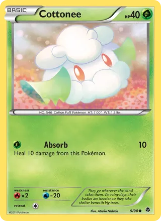 Cottonee #9 · Emerging Powers Pokémon card