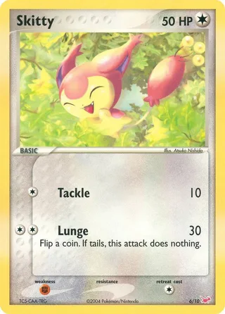 Skitty #6 · EX trainer Kit (Latias) Pokémon card