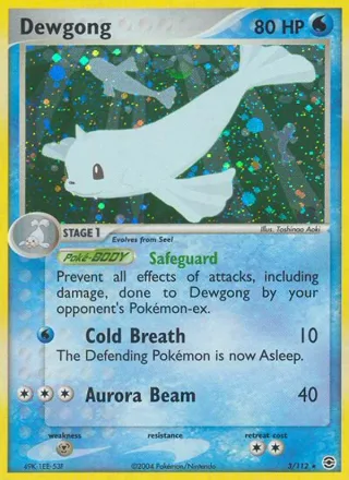 Dewgong #3 · FireRed & LeafGreen Pokémon card