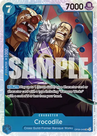 Crocodile #OP09-046 · Emperors in the New World One Piece card