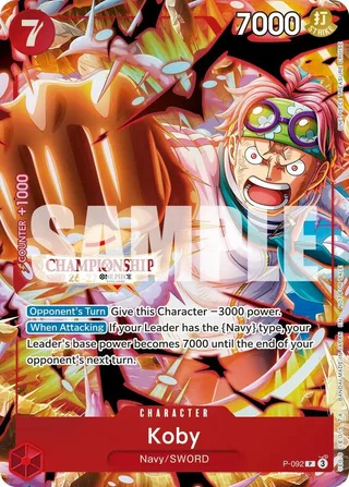 Koby (CS 26-27 Event Pack) #P-092-cs-26-27-event-pack-finalist-ver · One Piece Promotion Cards One Piece card